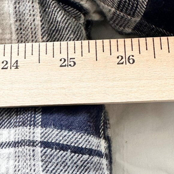 Dickies Mens XL Quilted Flannel Hooded Shacket Zip Navy Plaid Heritage Workwear - Picture 8 of 12